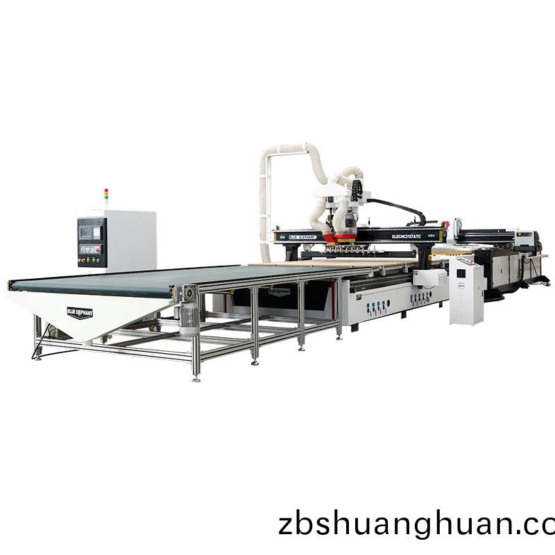 自動上下料直排加工中心帶自動貼標(biāo)