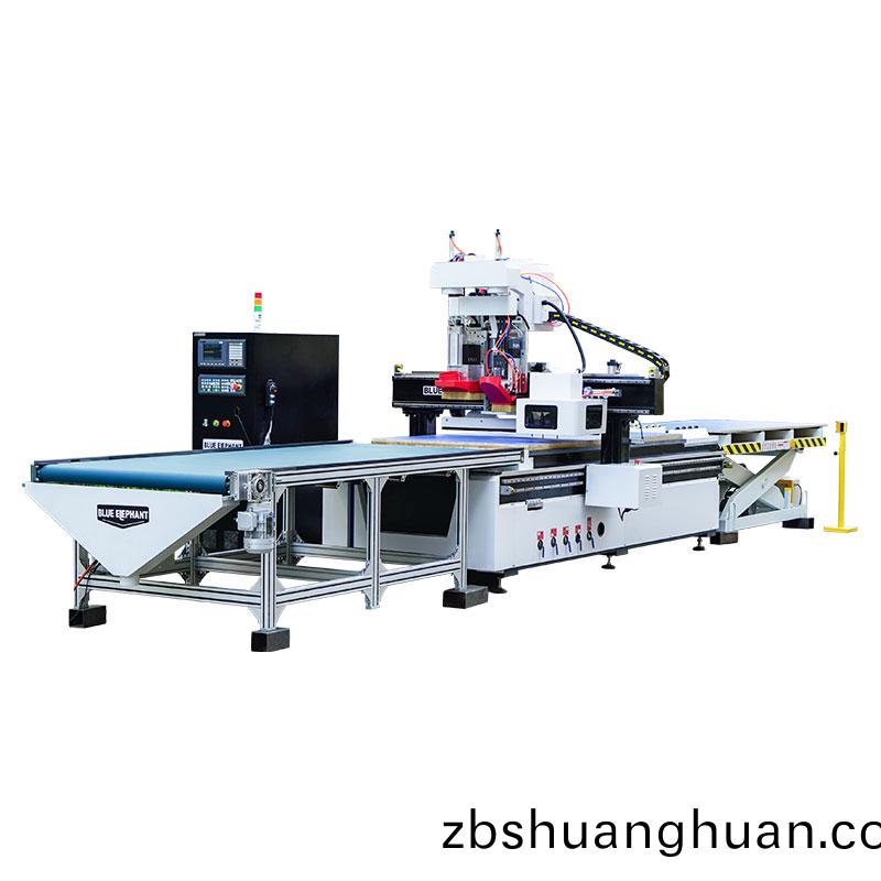 排鑽圓(yuan)盤換刀加工中心帶上下(xia)料平(ping)檯(tai)