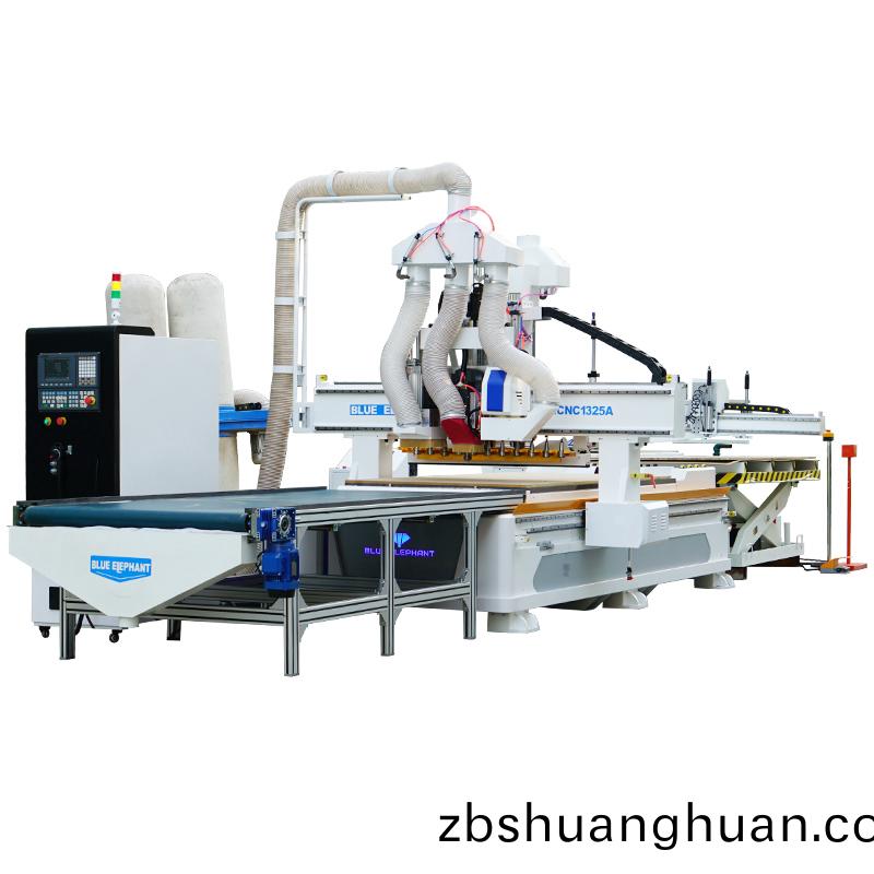 自動貼標(biāo)(biao)直排換刀帶排鑽加工中心